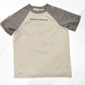 Under Armour Kids Gray and Dark Gray Raglan Tee